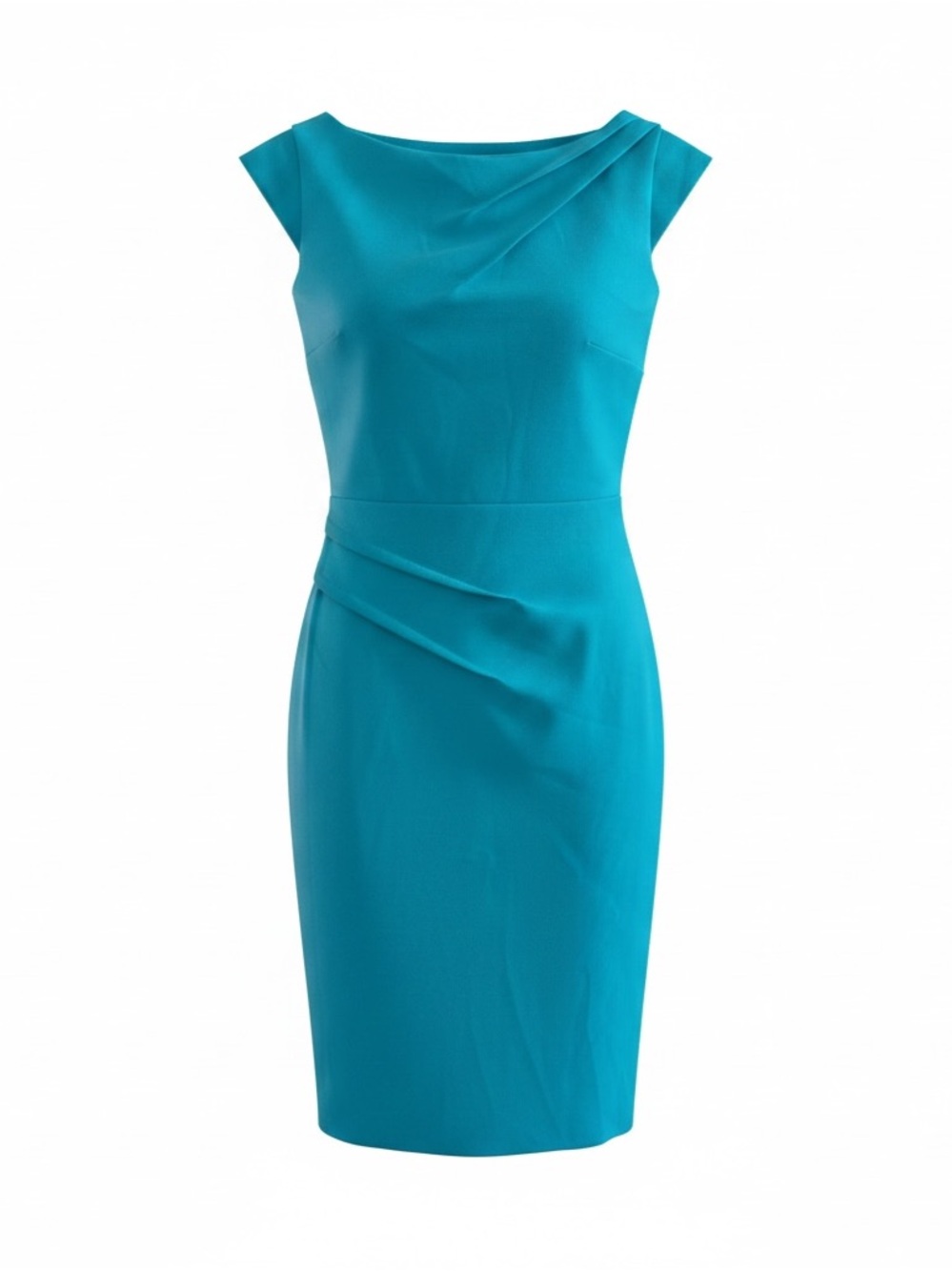 Chiara Boni La Petite Robe Ruched Cap Sleeve Dress Size Italy 42 US 6